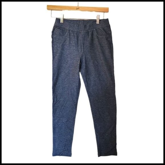 Tea Collection Denim Like Skinny Minny Pants Leggings size 12 Years Kids‎ Girl - Picture 1 of 9